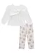 Conjunto de Bata em Malha Bee com Calça Legging em Fly Tech 80566 Infanti Bebê Menina