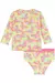 Conjunto de Blusa e Calcinha em Malha com Proteção UV50+ 84016 Kukiê Bebê Menina - Bárbara Kids