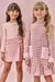 Conjunto de Blusa em Canelado Liz e Short Saia em Malha Pied Poule 81194 Infanti Infantil Menina - comprar online