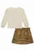 Imagem do Conjunto de Blusa em Cotton com Saia em Veludo Cotelê Bordado 79194 Infanti Infantil Menina