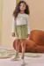 Conjunto de Blusa em Cotton com Short Saia em Molevisco 80889 Infanti Infantil Menina