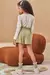 Conjunto de Blusa em Cotton com Short Saia em Molevisco 80889 Infanti Infantil Menina - comprar online