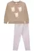 Conjunto de Blusão em Moletom sem Pelúcia e Calça Legging em Fly Tech 80311 Infanti Bebê Menina