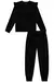 Conjunto de Jaqueta Bomber e Calça em Veludo Lovely 79331 Infanti Infantil Menina na internet