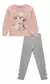 Conjunto Blusão Moletom Calça Legging Fly Tech 80436 Infanti Rosa - Bárbara Kids