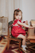 Romper poá vermelho - Bárbara Kids