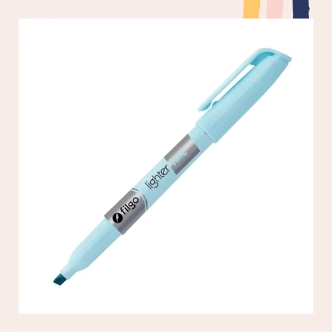 Resaltador Filgo Lighter Fine Pastel Celeste