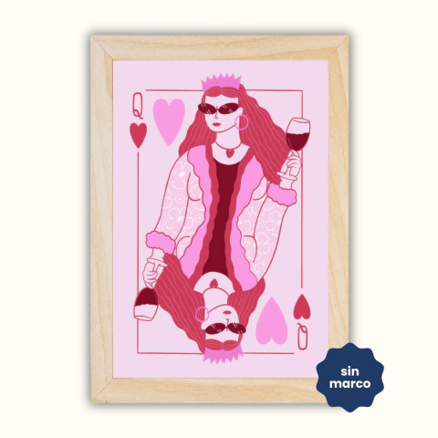 Lámina Ilustrada Queen - comprar online