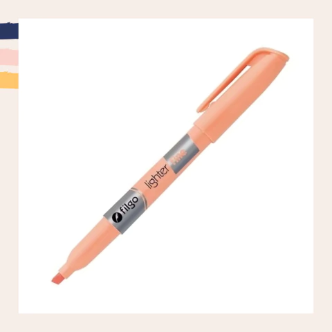 Resaltador Filgo Lighter Fine Pastel Naranja