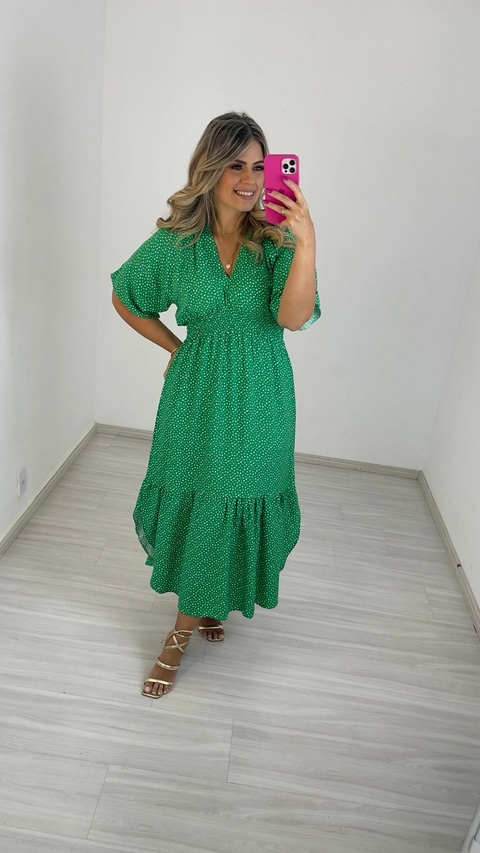 VESTIDO MILLA 2 POÁ VERDE