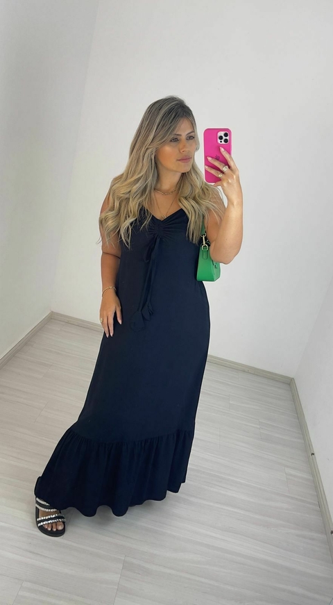 VESTIDO MARA ALÇA PRETO