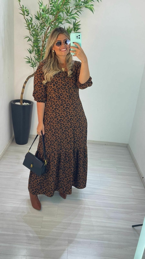 VESTIDO BEATRIZ ANIMAL PRINT - comprar online