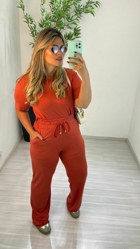 CONJUNTO MOLETINHO TERRA COTA - comprar online