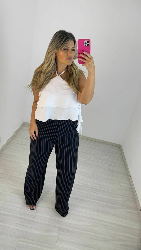 PANTALONA LINHO RISCA DE GIZ