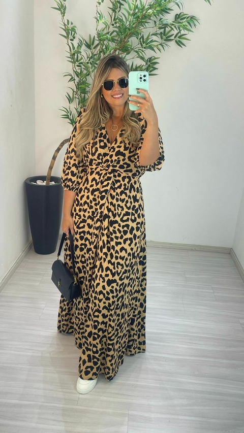 VESTIDO LORENA ANIMAL PRTINT - comprar online