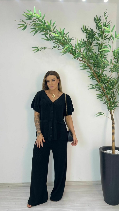 CONJUNTO MONICA TRICOT PRETO - comprar online