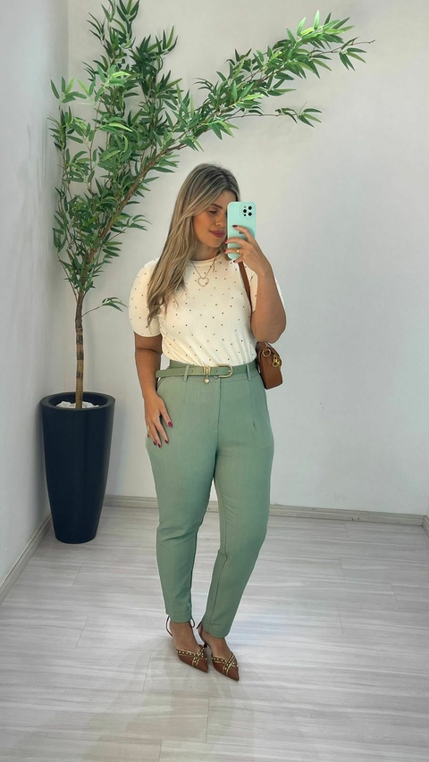 CALÇA LINHO MARRANT C/CINTO - comprar online