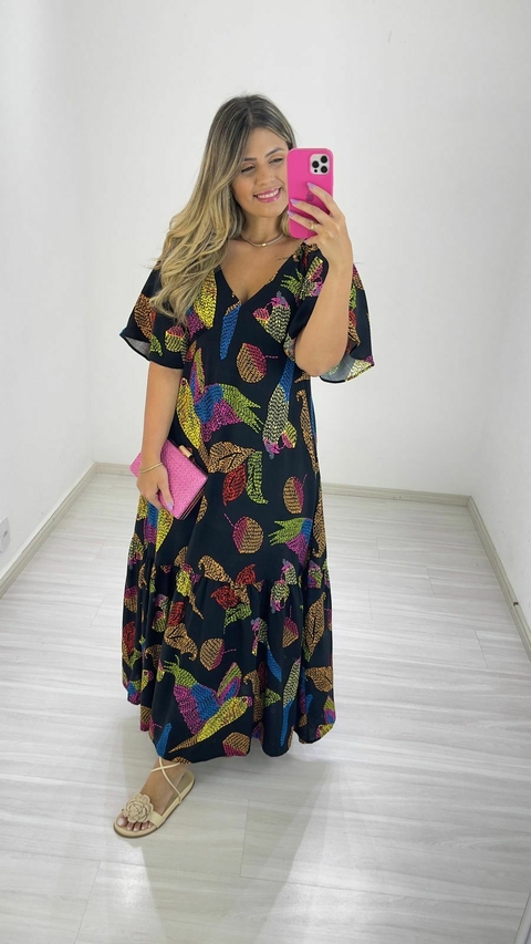 VESTIDO LUIZA COLEÇÃO BRIZZA PRETO