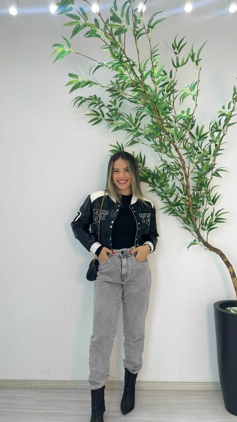 CALÇA MOM MARMORIZADA - comprar online