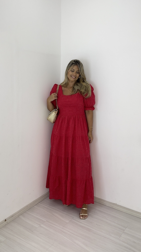 VESTIDO RAPHA LEISE VERMELHO