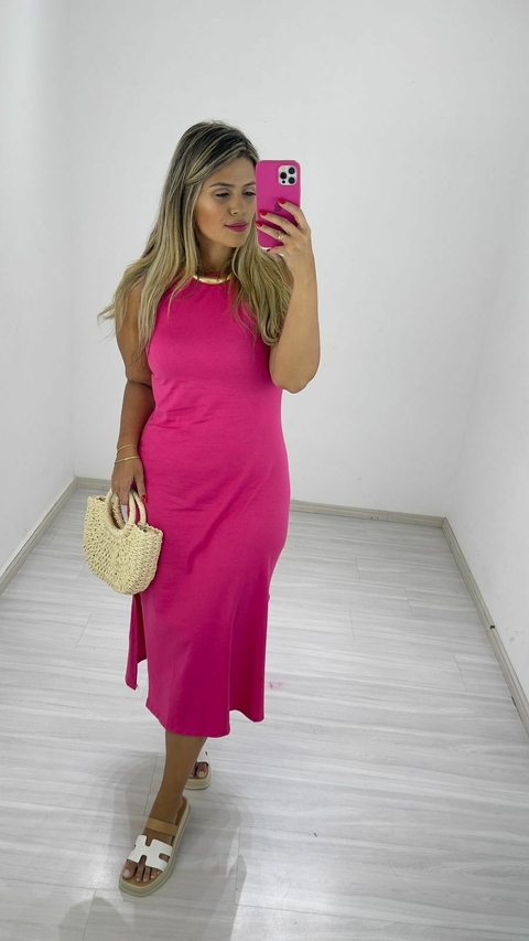 VESTIDO BASIC STYLE REGATA PINK