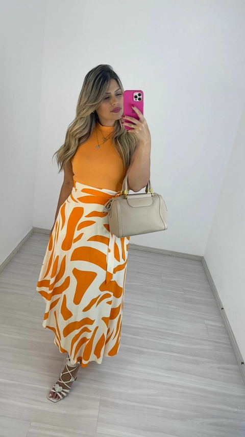 SAIA TRANSPASSADA ESTAMPADA