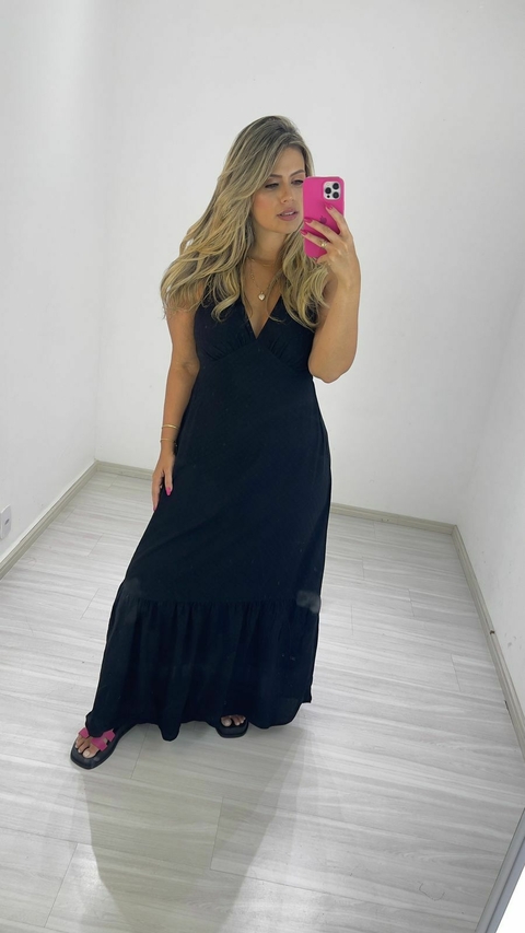 VESTIDO THAMIRES PRETO COLEÇÃO BLACK