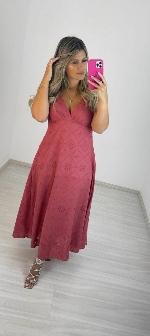 VESTIDO SAFIRA LESE ROSA SECO