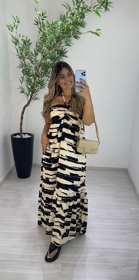 VESTIDO REBECA PRETO C/ OFF