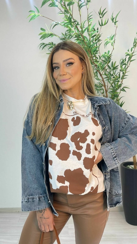CAMISÃO TEXAS COW PRINT