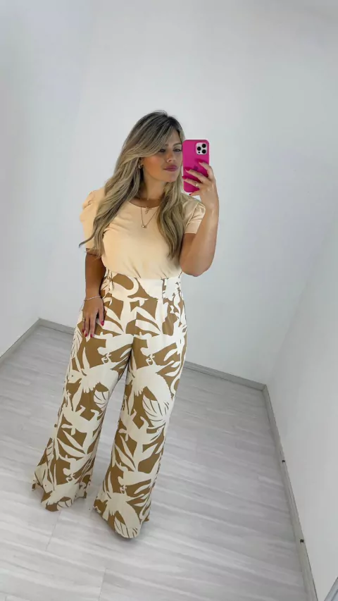 CALÇA PANTALONA NUDE