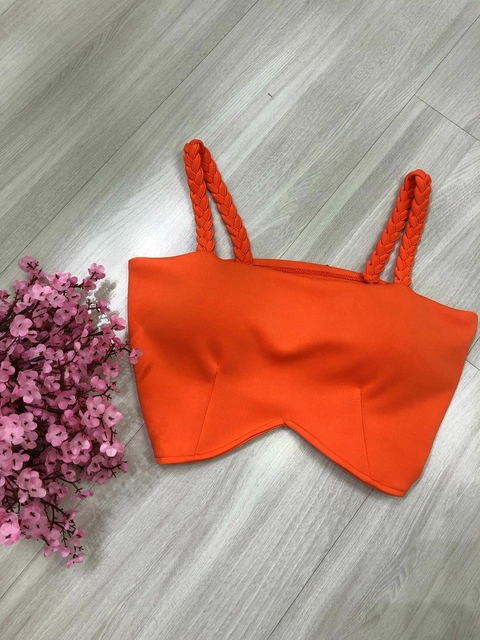 CROPPED ALÇA LARANJA