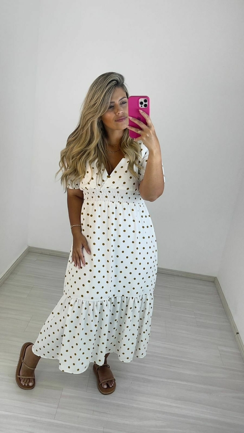 VESTIDO POÁ LUXO BRANCO