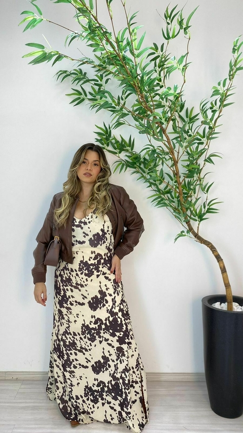 JAQUETA COURO MARROM - comprar online