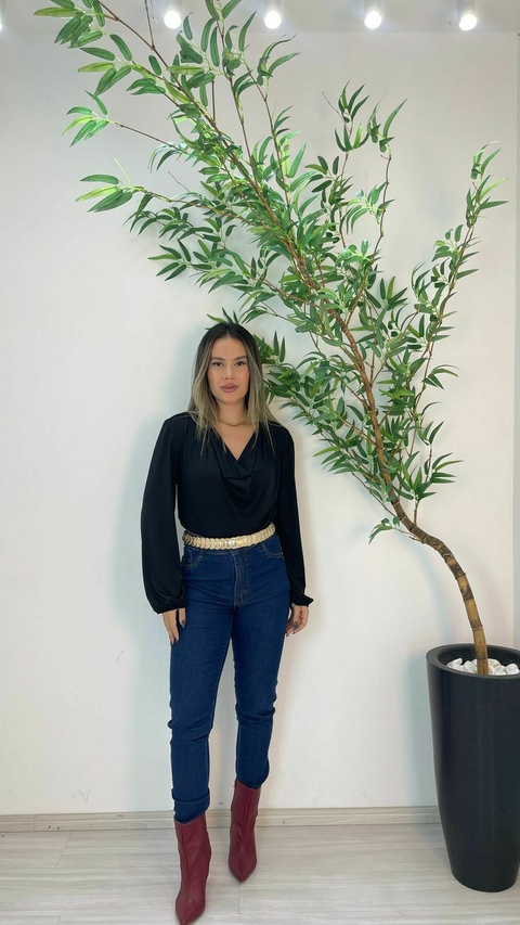 CALÇA SKINNY ESCURA - comprar online