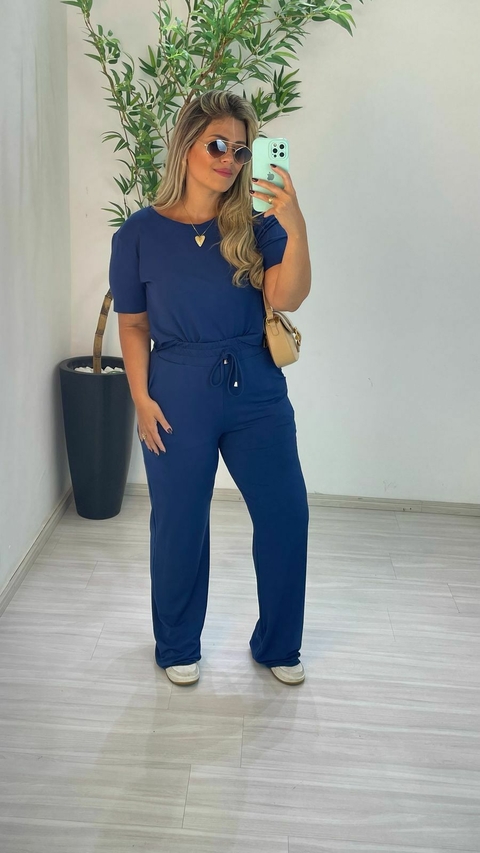 CONJUNTO MOLETINHO VIDA AZUL MARINHO - comprar online