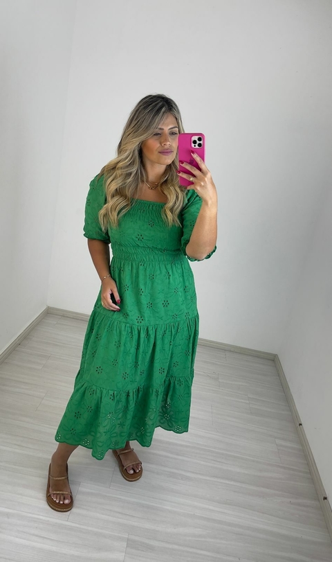 VESTIDO LESE LUXO VERDE