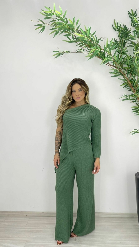 CONJUNTO TRICOT BIA VERDE - comprar online