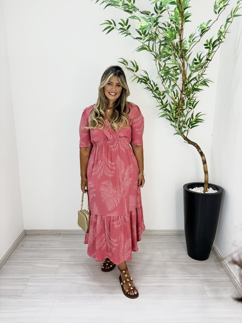 VESTIDO MILA ROSA QUEIMADO