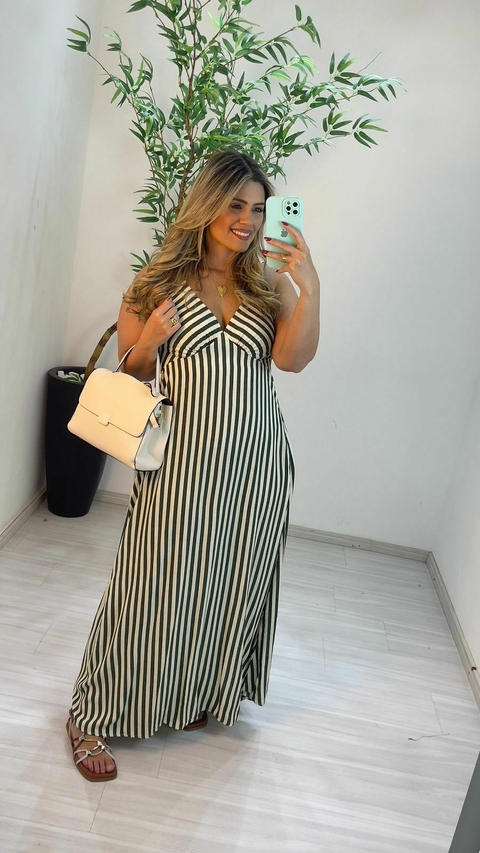 VESTIDO SAFIRA OUTLET LISTRAS - comprar online