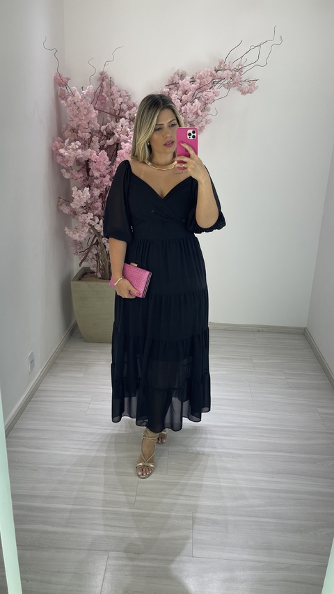 VESTIDO CHARLOTE PRETO