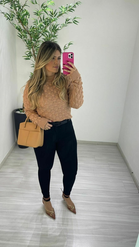 BLUSA TRICOT ESCAMAS NUDE