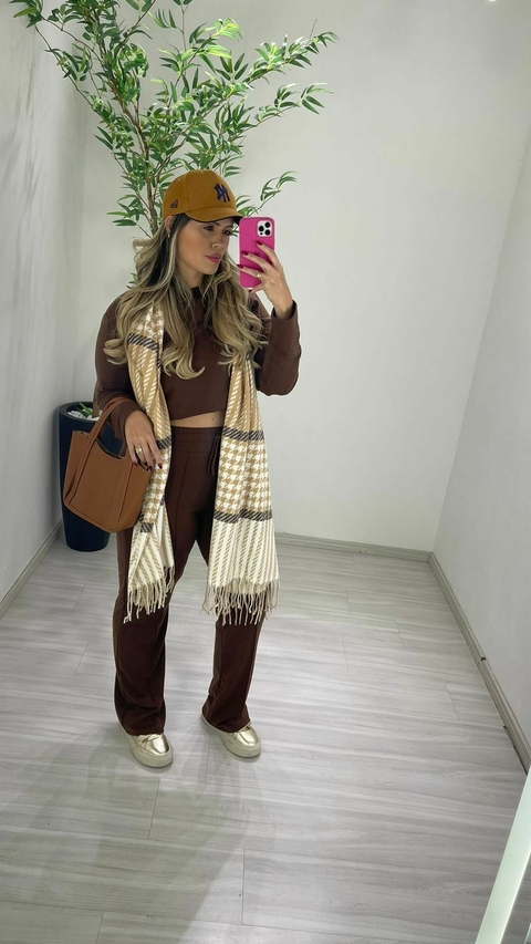 CONJUNTO MOLETINHO CONFORT MARROM