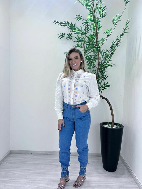 CAMISA BORDADA JULIA