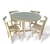 Mesa redonda Gervasoni + Sillas Thonet - comprar online