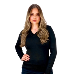 Blusa Gola V Dani Nude - loja online