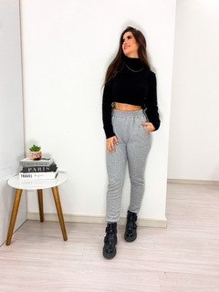 Calça Moletom Flanelada Amanda Cinza (Veste do 36 ao 38) - Zanny