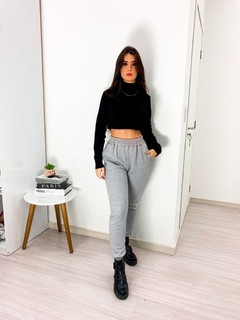 Imagem do Calça Moletom Flanelada Amanda Cinza (Veste do 36 ao 38)