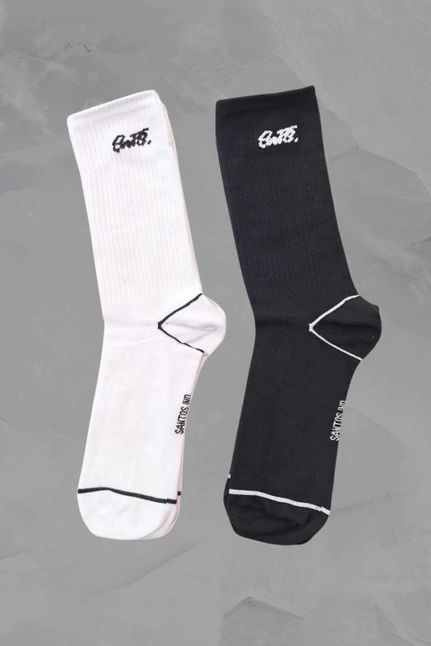 SOCK SNTS - PACK WHITE/BLACK X 2 - comprar online