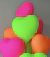 GLOBO CORAZON NEON 18" 45 CM VERDE - comprar online